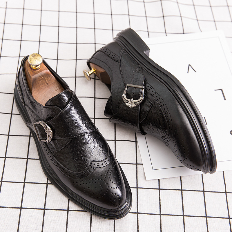 Brogue Men's Business Leather Shoes - Image 10