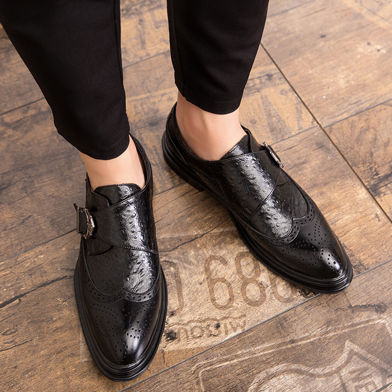 Brogue Men's Business Leather Shoes